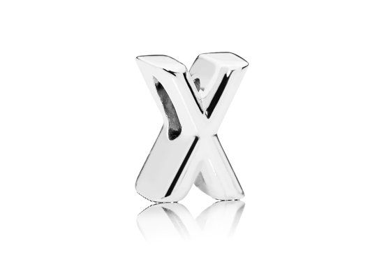 PANDORA Bedel zilver Letter X 797478
