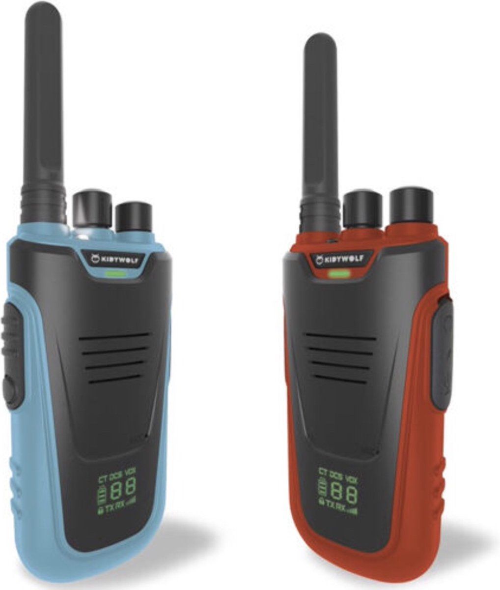 KIDYWOLF Kidytalk Walkie Talkie - Blauw/Rood