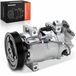 Compresseur de climatisation - Adapté aux Renault Captur I, Clio IV et Nissan Micra V K14 - R134a - 12V - Diamètre de courroie 125 mm - 6 rainures - Pour voitures avec direction à gauche