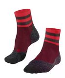 FALKE TK2 Short Stripe wandelsokken voor heren, middelsterke voering | Hoog comfort in het middengebergte