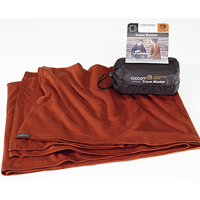 Cocoon MWSB98 Reisdeken Merino Wol - Rood