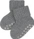 FALKE Cotton Catspads Noppen op de zool katoen huissokken baby grijs - maat 74-80