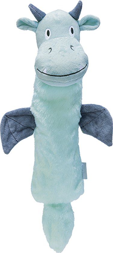 Beeztees Puppy Flatino Draak Yi - Puppy Speelgoed - Groen - 45 cm