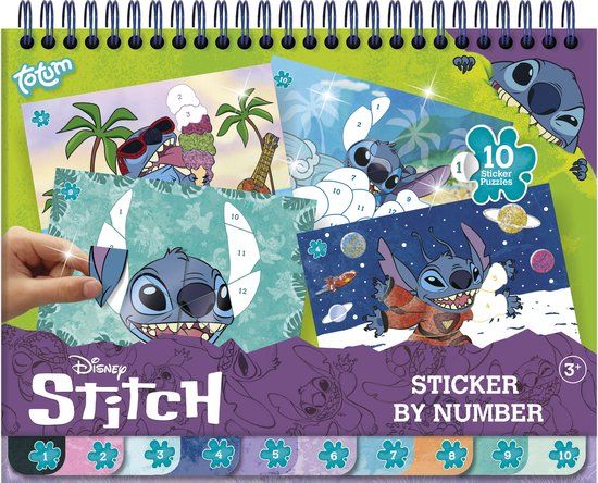 Totum Disney Stitch sticker puzzelboek vakantieboek