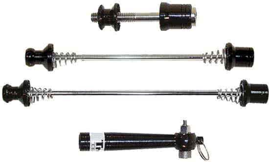 Tranz-X Quick Release Set Voor/achter-naaf En Zadelpen Zwart