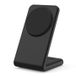 M2A Support de charge vertical magnétique 2-en-1 pour iPhone et AirPods - Noir