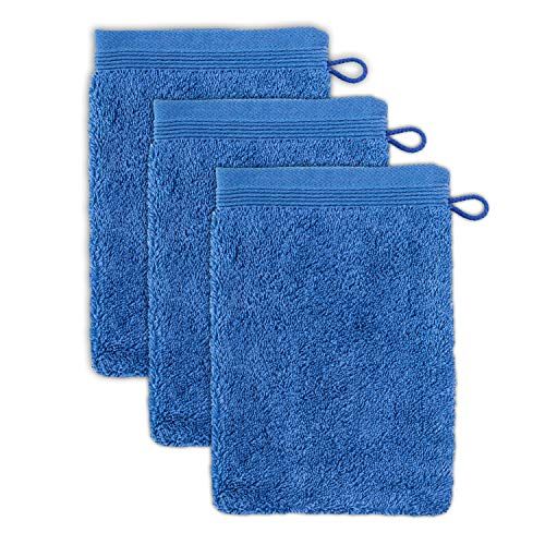 Möve Superwuschel washandje - 15 x 20 cm - korenbloem - set van 3