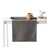 AmeliaHome Tafelloper 30 x 80 cm lotuseffect waterafstotend bladeren cacao gaia