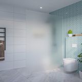 FortiFura Galeria Inloopdouche - Mat Glas - 160x200cm - 8mm - Nano - Blind - Inbouw Profiel - Zilver