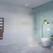 FortiFura Galeria Inloopdouche - Mat Glas - 160x200cm - 8mm - Nano - Blind - Inbouw Profiel - Zilver