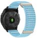 By Qubix - Nylon Sport Loop bandje - Lichtblauw - 26mm Quickfit - Geschikt voor Garmin Fenix 7X / 6X / 5X