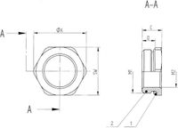 LAPP 52101979 SKINDICHT MR-M 75X1,5/63X1,5 6KT. M75 M63 Messing Natuur 1 stuk(s)