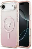 Guess IML Gradient Triangle Logo MagSafe Hoesje voor iPhone Air Roze