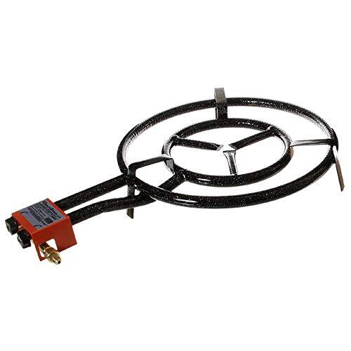 Garcima Paella Dual Ring Butaan/propaan Gasbrander, Zwart, 50 cm