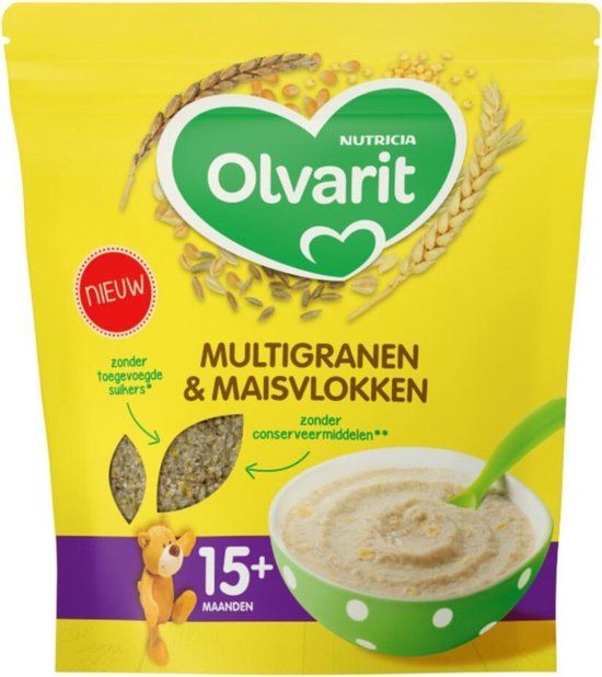 Olvarit Multigranen en Maisvlokken 15+ Maanden 200 gr