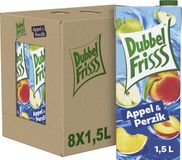 Dubbelfrisss Frisdrank Appel-Perzik 8 x 1,5L