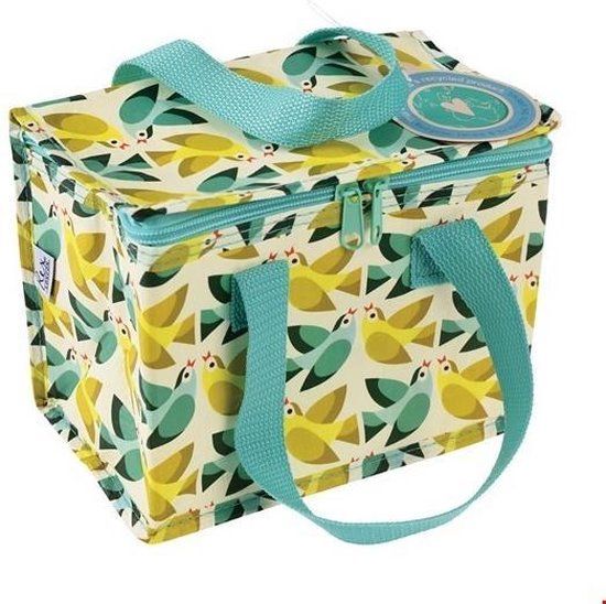 Rex London Lunchtasje - Koeltasje Love Birds / Vogels - Groen/creme - 1 l