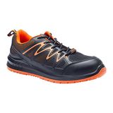 Blackrock Zwart/Oranje Dover Safety Trainer met stalen neus en tussenzool (UK8/EU42)