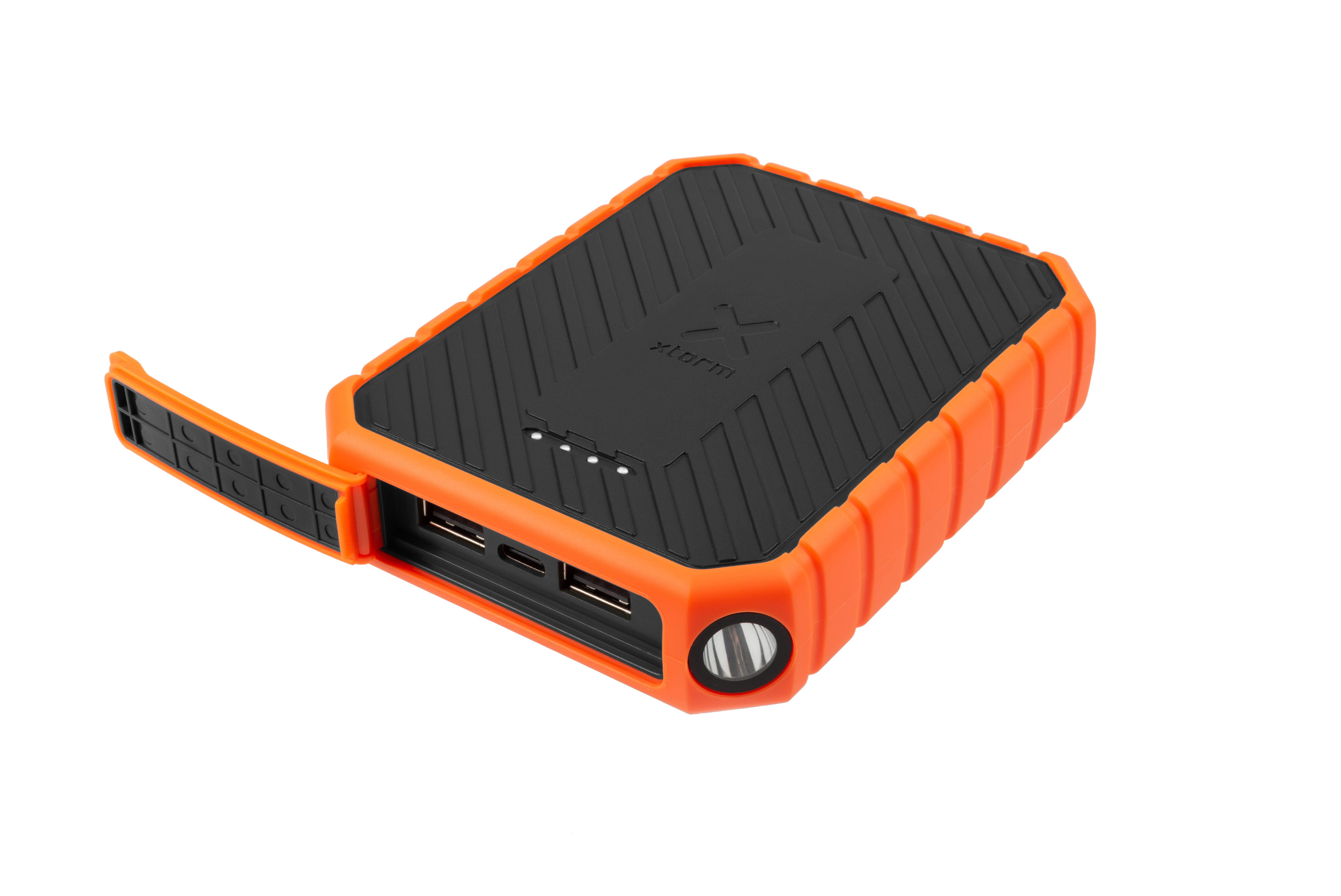 Xtorm Rugged Power Bank 10.000 mAh - Black/Orange - IP65 - 18W