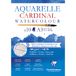 Clairefontaine 96184C Cardinal aquarelblok (DIN A3, 29,7 x 42 cm, 300 g, aan de bovenkant gelijmd, 10 vellen, 2 korrelgroottes, ideaal voor beginners) extra wit