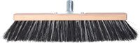 Buemag Bezemkop - Arenga/Elaston mix - zwart/wit - hard - hout - 40 cm - 26mm - straatbezem/buitenbezem - bezem