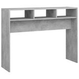 VidaXL Wandtafel 105x30x80 cm bewerkt hout betongrijs
