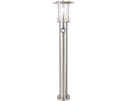 Brilliant YORK - Staande Buitenlamp met bewegingssensor - Chroom
