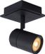Lucide LENNERT - Plafondspot Badkamer - LED - GU10 - 5W - Zwart - IP44 - Dimb.