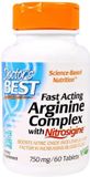 Doctor's Best Fast Acting Arginine Complex with Nitrosigine, 750 mg (60 comprimés)
