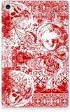 B2Ctelecom Tablet BackCover Lenovo Tab M10 Plus (3e generatie) Angel Skull Rood