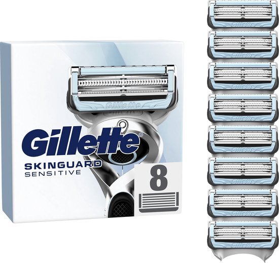 Gillette SkinGuard Sensitive Scheermesjes - Voor Mannen - 8 stuks