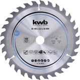 KWB Lame de scie circulaire 190 x 20 mm - 30 dents - pour bois tendre et dur