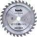 KWB Lame de scie circulaire 190 x 20 mm - 30 dents - pour bois tendre et dur