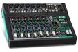 Pyle Mélangeur audio 10 canaux – 6 entrées micro combo XLR, mélangeur studio/contrôleur DJ Bluetooth avec effets DSP numériques, entrée USB-A avec lecteur MP3, enregistrement PC, indicateur de niveau LED, boutons lisses et plus pâle