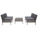Maison Exclusive - Salon de jardin 5 pièces avec coussins, en rotin synthétique gris