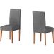 ECOMMERC3 2 x elastische en extra zachte rugleuninghoezen, grijs, 2 verstelbare rugleuninghoezen, 100% Made in Spain