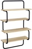 vidaXL 4-laags Wandplank Sonoma Eiken 80 x 24,5 x 104 cm Bewerkt hout