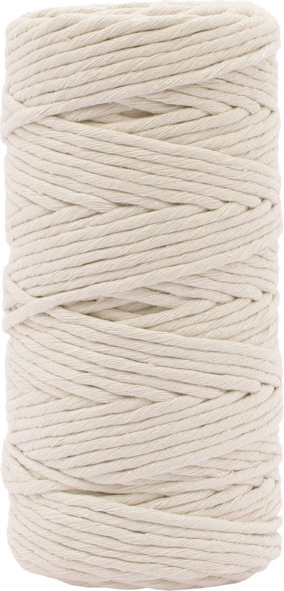 Vaessen Creative Macrame Touw - Naturel - 3mmx100m