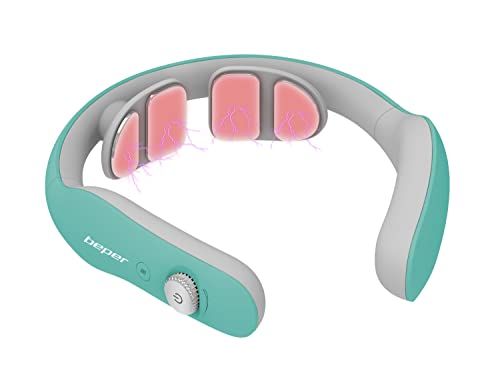 Beper P302MAS100 Cervicale Massager, Nek Massager, 6 Modi, Instelbare Intensiteit, Verwarmingsfunctie, Oplaadbaar, USB Bijgeleverd