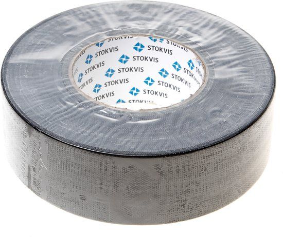 Stokvis Tapes Tape zwart 50mm HEAVY DUTY 50m 1 rol