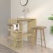 Maison Exclusive - Table haute avec étagère Sonoma chêne 100x50x101.5 cm Matériau à base de bois