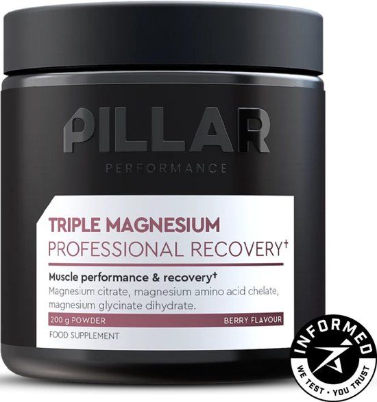 PILLAR Performance Triple Magnesium Professional Recovery 200g Berry