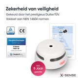 X-sense Link+ Pro Prise connectée Bundle Blanc Plastique 6 pièce(s) Fixation par vis Oui Certification NEN-EN 14604:2005/C1:2008 5 cm