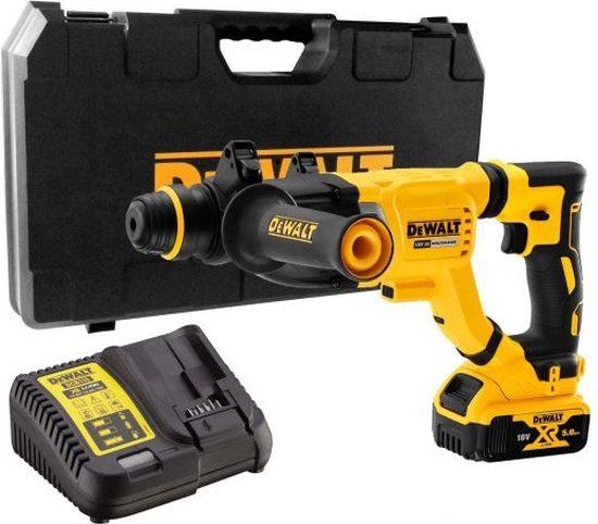 DeWALT DCH263P1-QW 18V XR SDS-Plus Combihamer Set (1x 5.0Ah) - Koolborstelloos