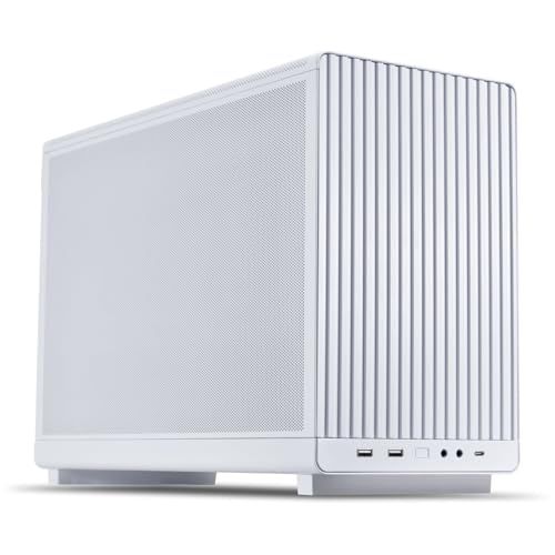 Lian Li DAN Cases A3-mATX, personaliseerbaar chassis, ruimte van 415 mm, voor grafische kaart, radiator tot 360 mm, staal, kunststof, wit