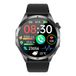 Knauermann VALDUS Knauermann Pro 3 Fan Edition Ronde smartwatch (2025) met telefoonfunctie, ECG Plus-functie, HRV en SOS, Bluetooth, slaapapneu, zwarte siliconen armband, 14-24 jaar, normaal