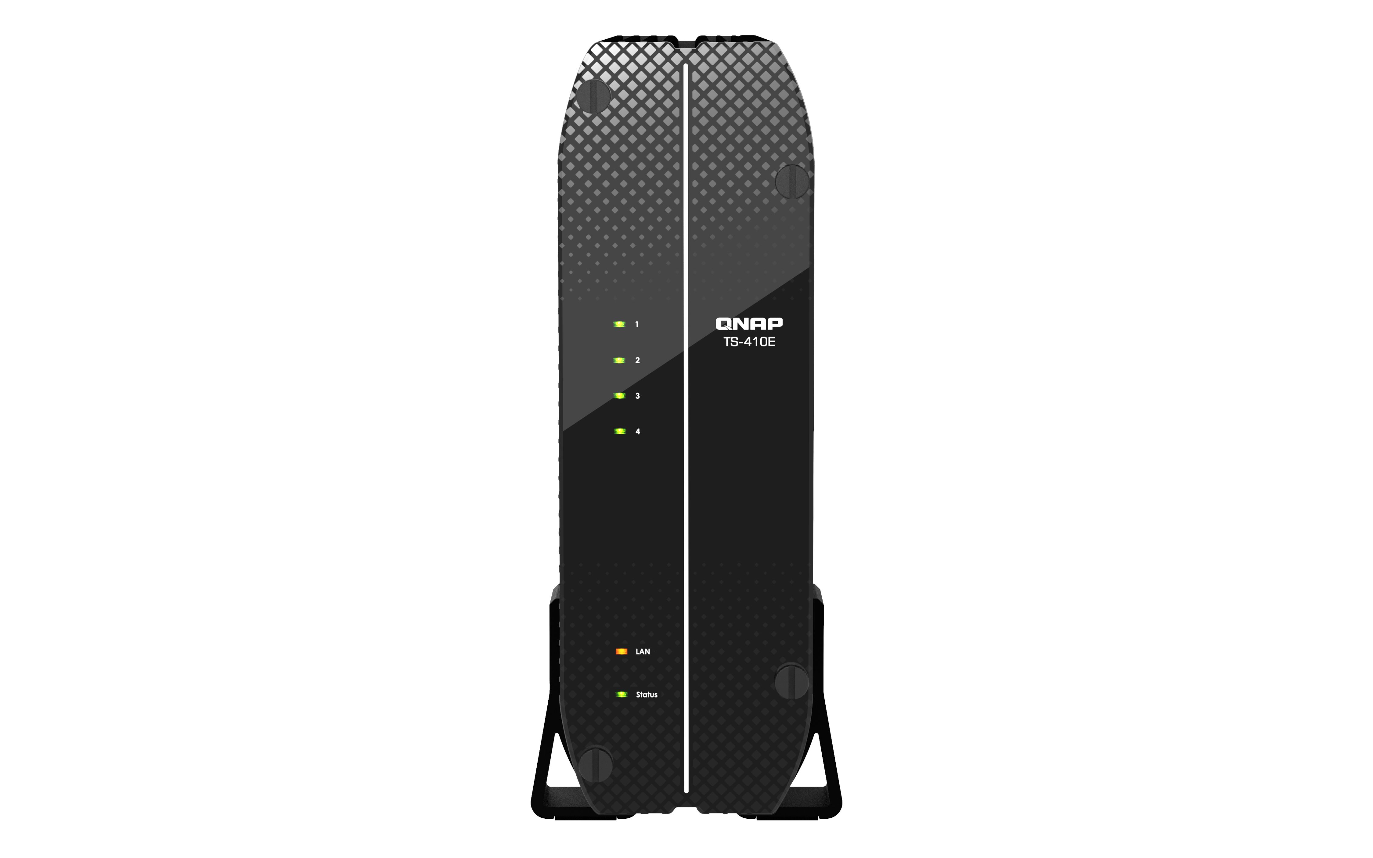 QNAP TS-410E NAS Server - Intel Celeron J6412 - 8GB RAM - 4-Bay - Black