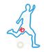 Forever Light Neon PLEXI LED joueur de football, veilleuse multicolore. Modèle : FPNE31