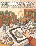 Creative Cozy Coloring Book for Adults and Teens Featuring Charming Spaces and Relaxing Moments