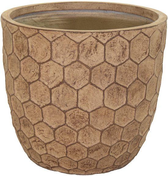Merkloos Mcollections Yara Egg Pot Sand D25H25 bloempot fiberclay clayfibre